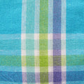Cotton Plaid Checks Oblong Table Cloth Blue 130 x 180cm - Stylish Checkered Design - SuperSaverAU - view 2