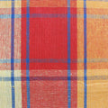 Cotton Plaid Checks Round Table Cloth 180cm Diameter - Yellow, Machine Washable - SuperSaverAU - view 2