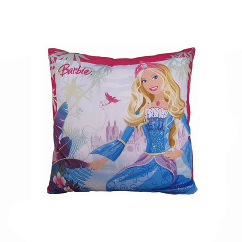 Disney Barbie Filled Square Cushion - 40 x 40 cm, Printed Design, Machine Washable - SuperSaverAU - view 1