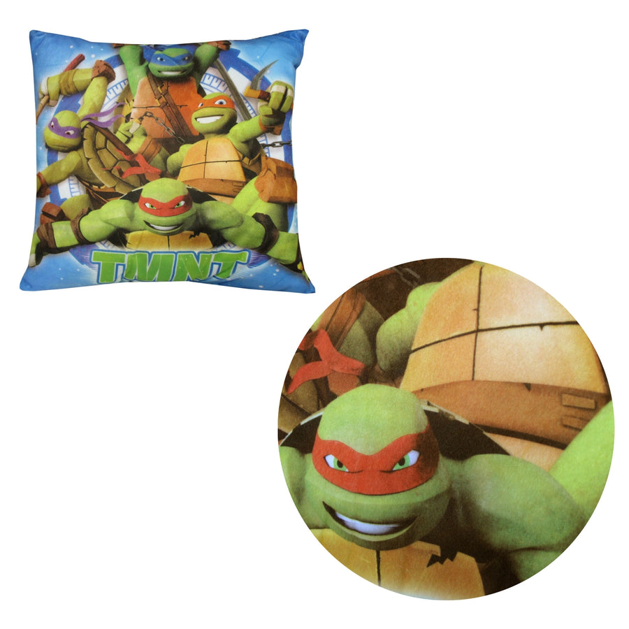 Ninja Turtles Square Filled Cushion 38 x 38 cm - TMNT Print Design - SuperSaverAU - view 1