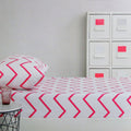Tribal Dream 250TC 100% Cotton Fitted Combo Set Single - Hot Pink Design - SuperSaverAU - view 1