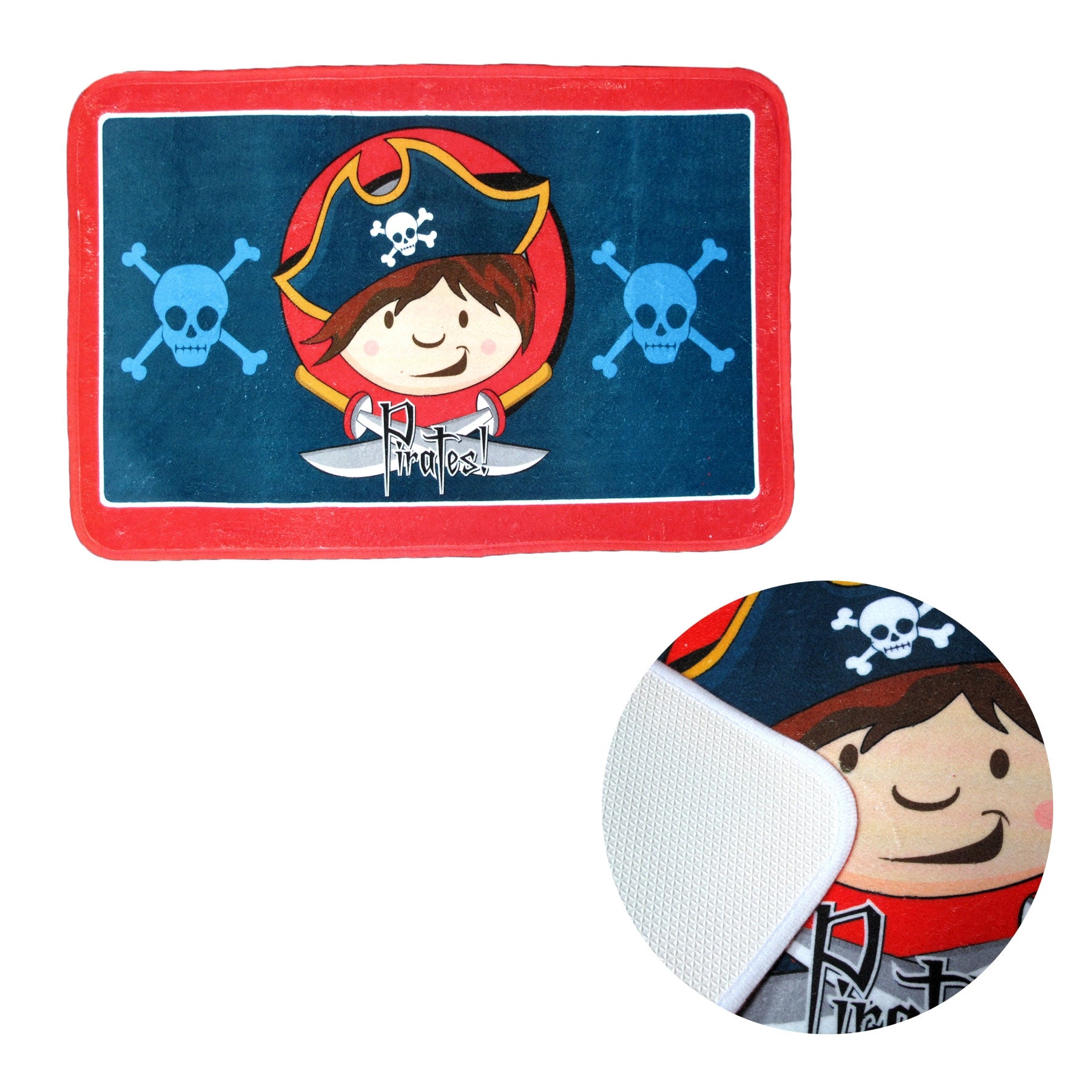 Kids Cartoon Rubber Backed Floor Mat 50 x 80cm - Non-slip, Bright Design - SuperSaverAU - view 1
