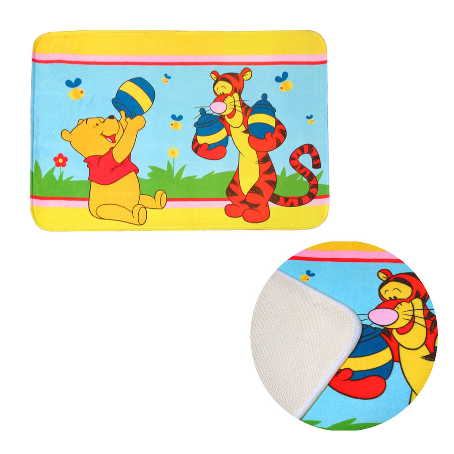 Kids Floor Mat Pooh & Tigger Honey, Cartoon Design, 50 x 80 cm, Non-slip - SuperSaverAU - view 1