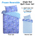Caprice Disney Frozen Elsa Reversible Quilt Cover Set Single 140x210 cm - SuperSaverAU - view 2