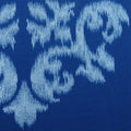 225TC Geo Damask Cotton Rich Easy Care Quilt Cover Set King - White & Blue - SuperSaverAU - view 2