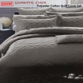 Geometric Tuck Linen Quilt Cover Set Queen - 225TC, Polyester Cotton, 3 Pieces - SuperSaverAU - view 2