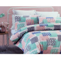 Belmondo Gouache Niro Easy Care Quilt Cover Set King - Geometric Design, Pastel Hues - SuperSaverAU - view 1