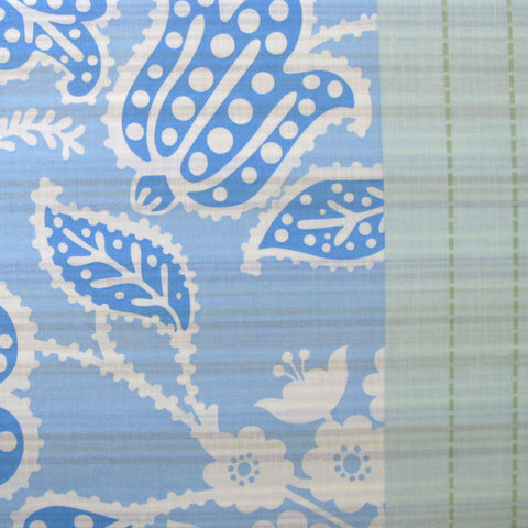 Java Floral Blue Quilt Cover Set Single 225TC Polyester Cotton 140x210 cm - SuperSaverAU - view 1