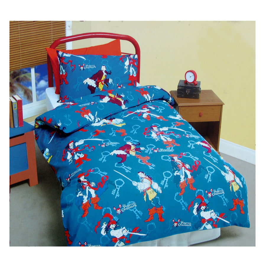 Disney Pirates of the Caribbean Quilt Cover Set Single - Pirates Print Design, 140 x 210 cm - SuperSaverAU - view 1