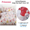 Caprice Disney Princesses Pink Quilt Cover Set Single 140x210 cm - SuperSaverAU - view 2