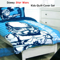 Star Wars Licensed Quilt Cover Set Double - Storm Trooper Design, Polyester Cotton - SuperSaverAU - view 1