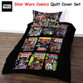 Star Wars Comics Quilt Cover Set Double - Polyester, Machine Washable, Colorful Design - SuperSaverAU - view 2