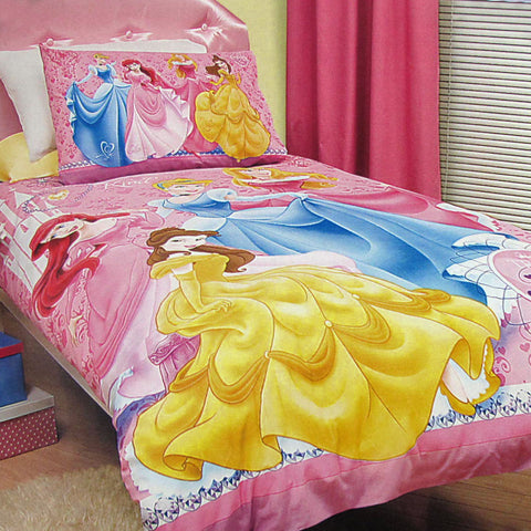 Caprice Disney Princesses Quilt Cover Set Single 140x210 cm, Polyester - SuperSaverAU - view 1