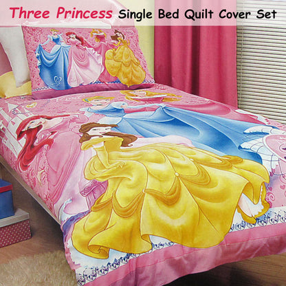 Caprice Disney Princesses Quilt Cover Set Single 140x210 cm, Polyester