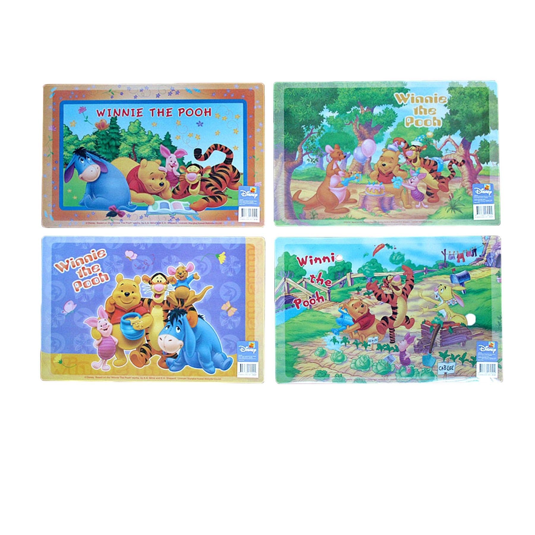 Disney Waterproof Placemats Set of 4, 43 x 28 cm, Winnie the Pooh Design - SuperSaverAU - view 1