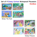 Disney Waterproof Placemats Set of 4, 43 x 28 cm, Winnie the Pooh Design - SuperSaverAU - view 2