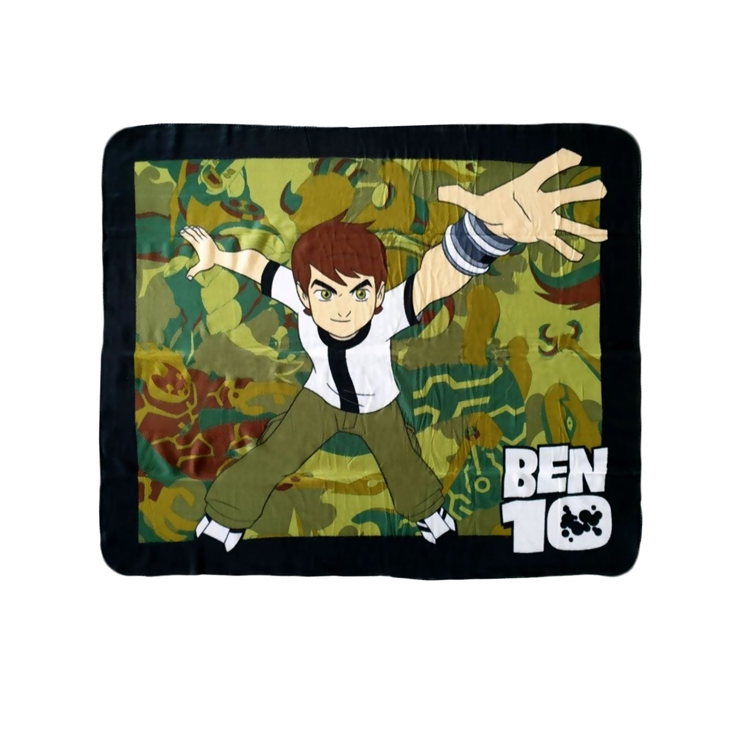 Ben 10 Cartoon Character Polyester Throw Rug 127 x 152 cm - Machine Washable