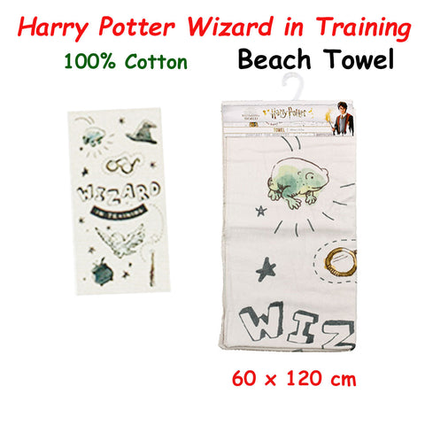 Caprice Harry Potter Wizard in Training Cotton Beach Towel 60 x 120 cm - SuperSaverAU - view 1
