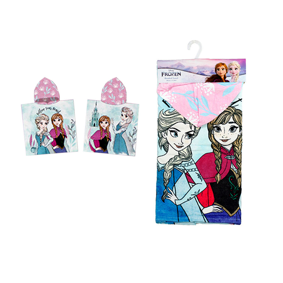 Caprice Frozen Hooded Towel 60 x 120 cm - 100% Cotton, Fun Design - SuperSaverAU - view 1