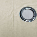 Designers Choice Linen Cotton Coated Eyelet Curtains Natural 140 x 213cm - SuperSaverAU - view 2