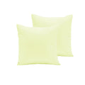 Polyester Cotton European Pillowcases 65 x 65 cm - Solid Colour Design, Ivory - SuperSaverAU - view 1