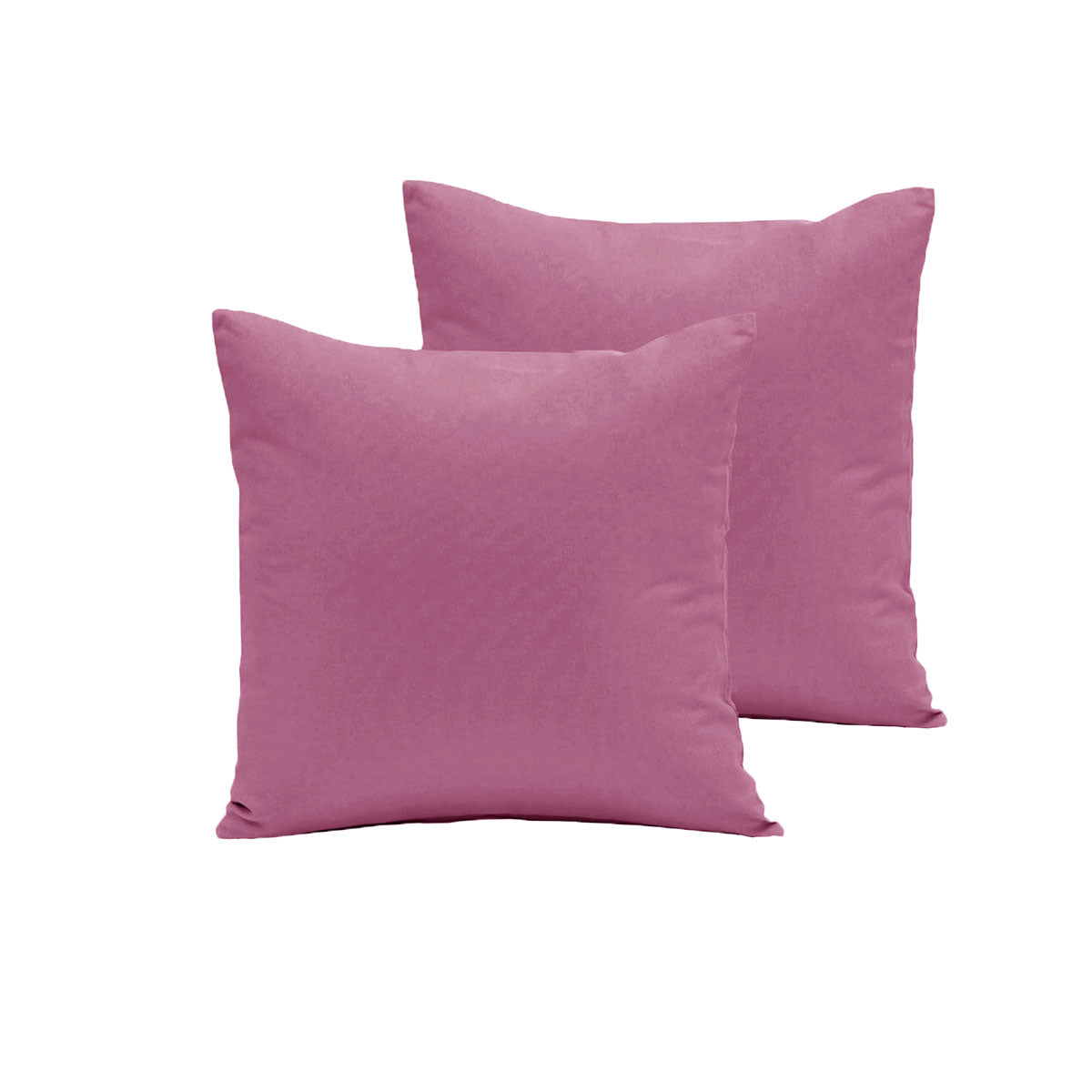 Polyester Cotton European Pillowcases 65 x 65 cm - Solid Plum Colour, 2 Pack