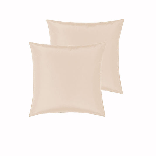 PepperMill Satin Pillowcases Pair - Soft Tangle-Free 66cm x 66cm Apricot