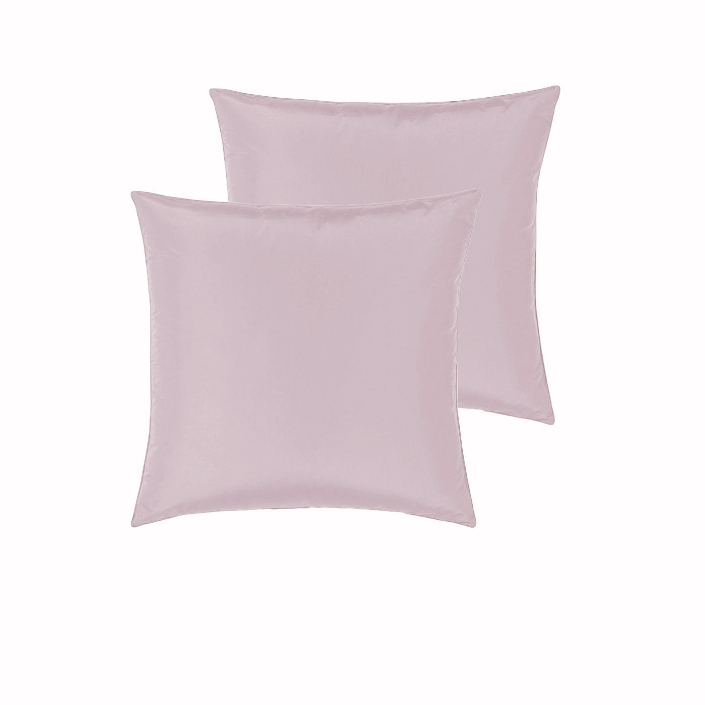 PepperMill Satin Pillowcases Pair 66cm x 66cm Coral - Soft, Machine Washable