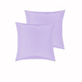 PepperMill Satin Pillowcases Pair 66cm x 66cm Lilac - Soft, Machine Washable - SuperSaverAU - view 2