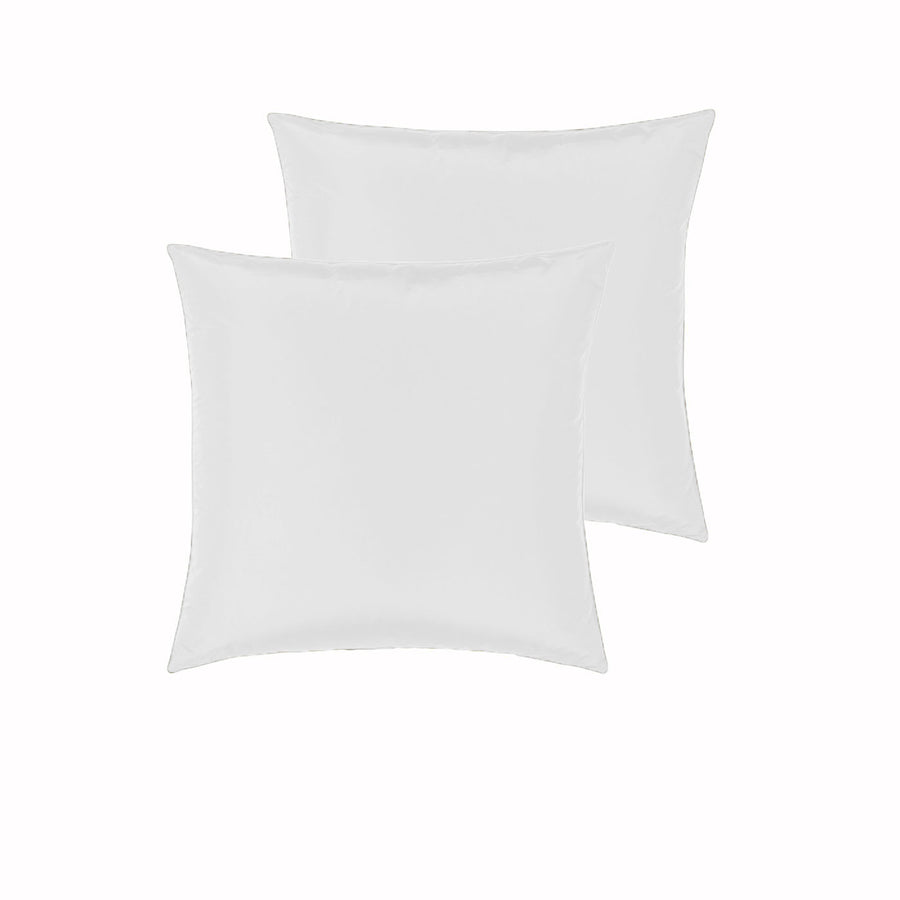 PepperMIll Satin Pillowcases Pair 66cm x 66cm - Soft, Machine Washable, White - SuperSaverAU - view 1