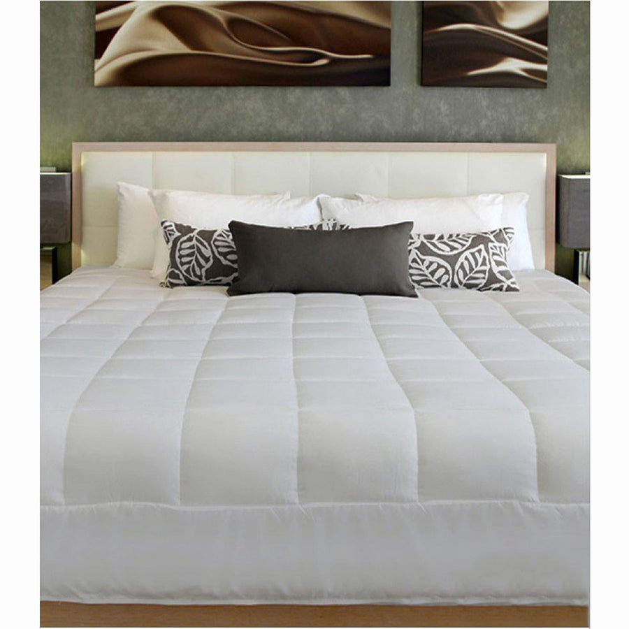 Cushion Quilt Grey Single 140x210 cm, Machine Washable, Lightweight Design - SuperSaverAU - view 1