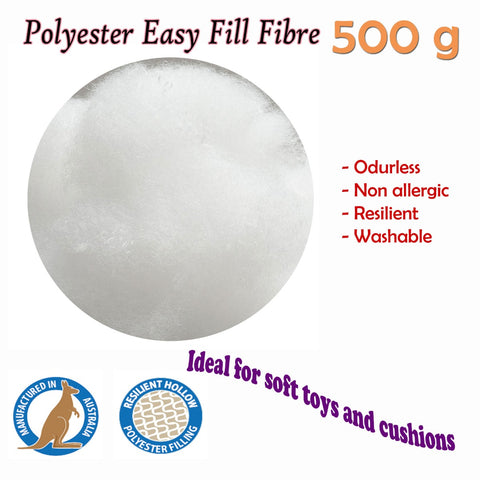 Easyrest Easy Fill Fibre 500 gram - Premium Polyester Filling, Washable, Non-Allergic - SuperSaverAU - view 2