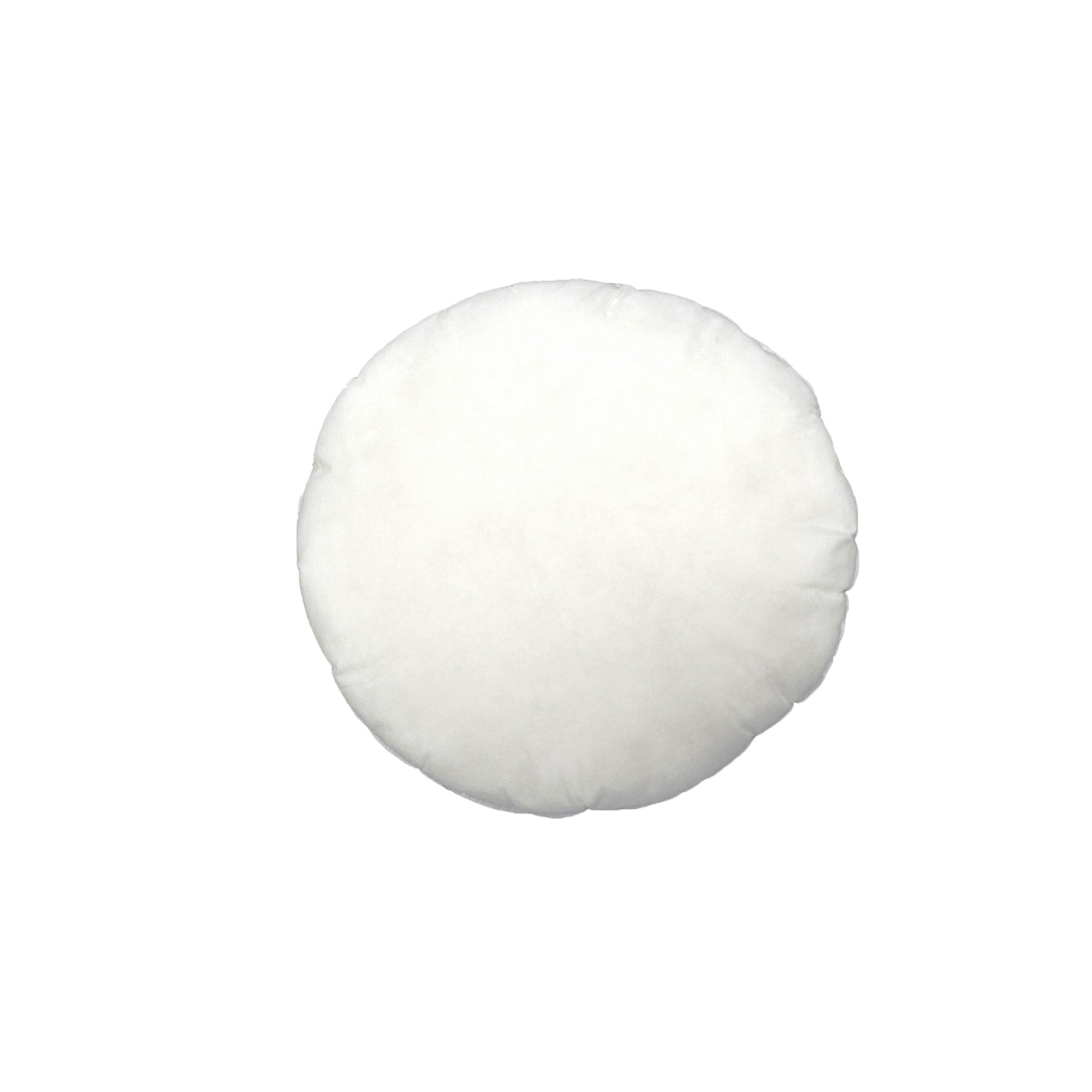 Easyrest Cushion Insert Round 50 cm Diameter, Solid White Polyester, Easy Care - SuperSaverAU - view 1