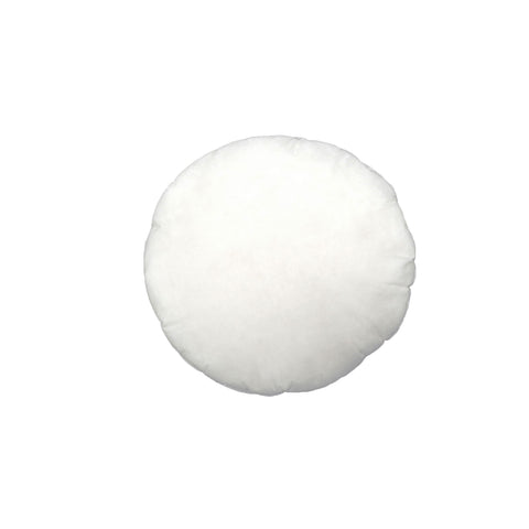 Easyrest Cushion Insert Round 50 cm Diameter, Solid White Polyester, Easy Care - SuperSaverAU - view 1