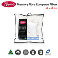 Easyrest Memory Fibre European Pillow 65 x 65 cm - 100% Memotech, Cotton Cover, Made in Australia - SuperSaverAU - view 2