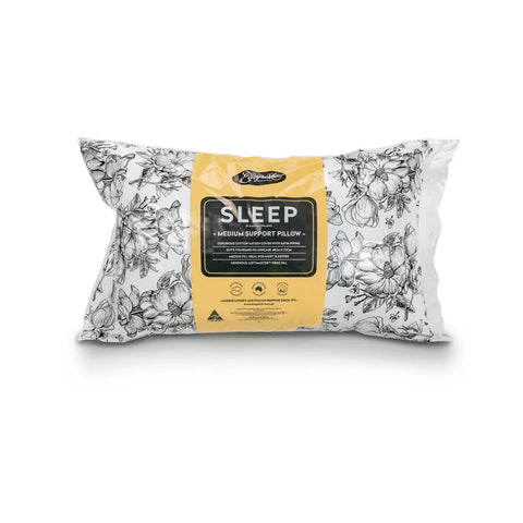 Easyrest Sleep Medium Support Pillow, Cotton Sateen, 48 x 73 cm, Made in Australia - SuperSaverAU - view 1