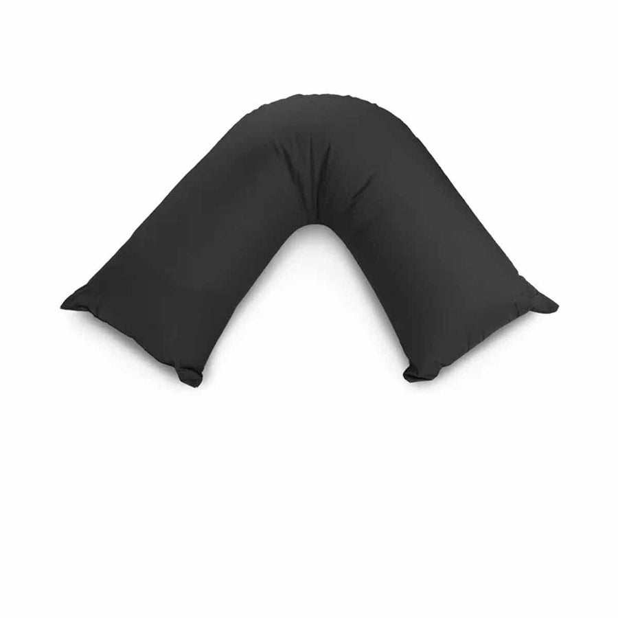 Easyrest Aus Made Medium Support Filled V Shape Pillow 64 x 39 cm Charcoal - SuperSaverAU - view 1
