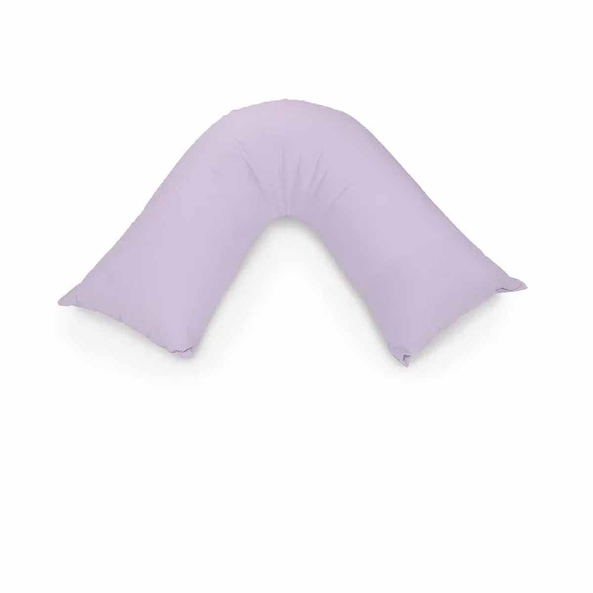 Easyrest Aus Made Medium Support Filled V Shape Pillow 64 x 39 cm Violet - SuperSaverAU - view 1