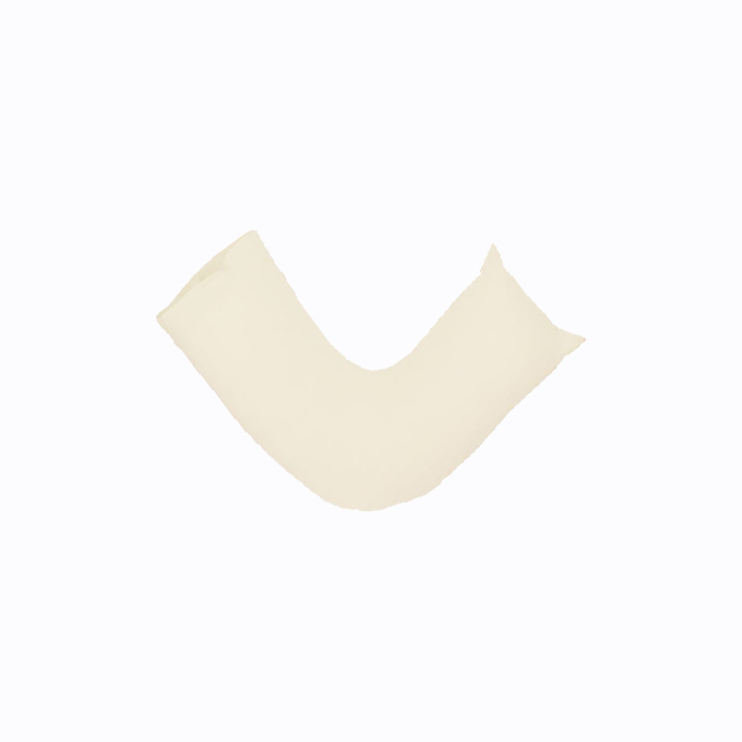 Easyrest 250tc Cotton V Shape Pillowcase Cream - Cuffed & Piped Edge, 78x(36+42cm)