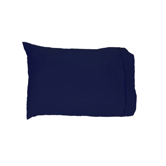 Easyrest 250tc Cotton Standard Pillowcase - Navy, Soft, Machine Washable, 48x73+15cm