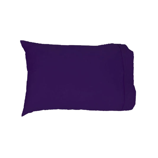 Easyrest 250tc Cotton Pillowcase Violet - Soft, Smooth, Cuffed Edge, 48x73+15cm