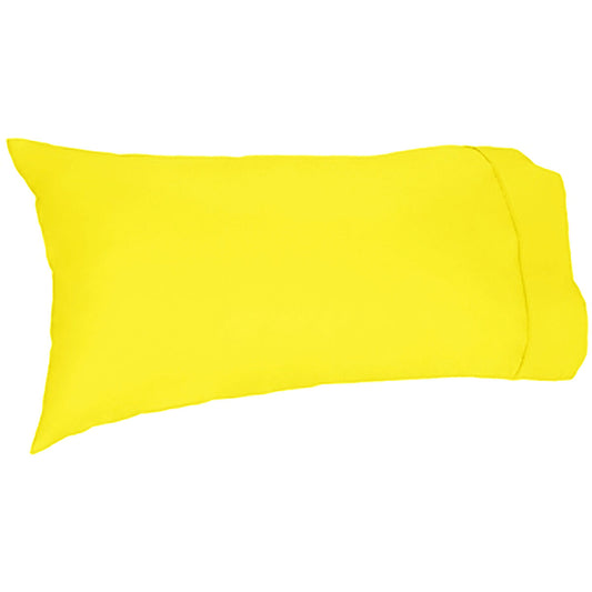 Easyrest 250tc Cotton King Pillowcase - Yellow, Soft & Smooth, Machine Washable
