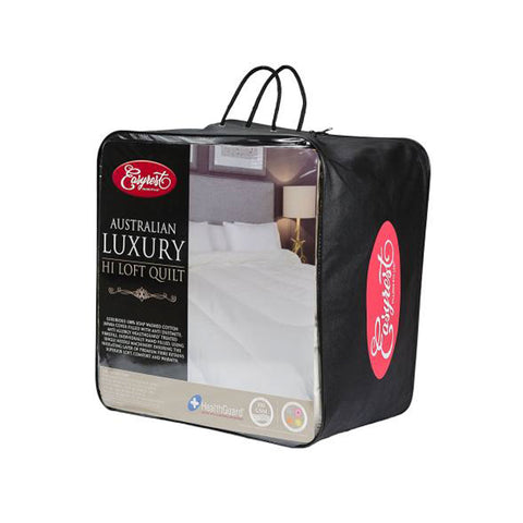Easyrest 350GSM Luxury Hi Loft Quilt - Queen, 100% Cotton, Anti Allergy, Hygienic - SuperSaverAU - view 1