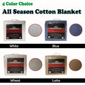 Radisson All Season Cotton Blanket Wheat Single - Soft, Multi-Use, Machine Washable - SuperSaverAU - view 2