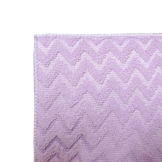 Set of 2 Microfibre Chevron Dish Drying Mats 51 x 38 cm - Lilac