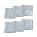 Set of 6 Perline Grey Jacquard Napkins 40cm x 40cm - Elegant Polyester Design - SuperSaverAU - view 1
