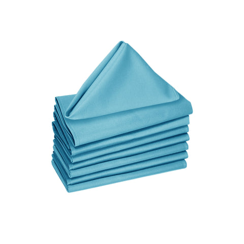 Hoydu Set of 8 Cotton or Poly Cotton Napkins 40 x 40 cm - Solid Colour Design - SuperSaverAU - view 1