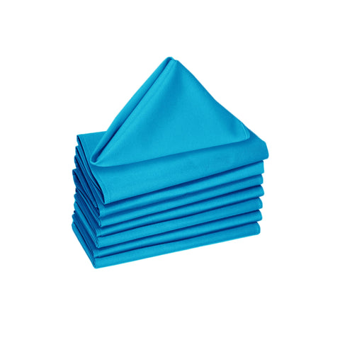 Hoydu Set of 8 Cotton Napkins 40 x 40 cm - Solid Colour, Machine Washable - SuperSaverAU - view 1