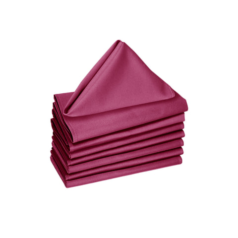 Hoydu Set of 8 Cotton Napkins 40 x 40 cm - Solid Colour, Machine Washable - SuperSaverAU - view 1