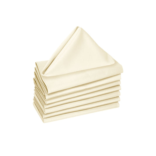 Hoydu Set of 8 Cotton Napkins 40 x 40 cm - Solid Colour, Machine Washable
